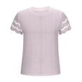 thumbnail image 2 of yillto Cotton Top for Womens Ruffle Short Sleeve Elegant Tunic Blouse Summer Causal Shirts Clothes, 2 of 6