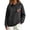 Dark Gray, variant on Kaondbfi Womens Football Embroidered Hoodie Casual Hooded Sweatshirt Long Sleeve Pullover Tops for Football Fans Fall Essentials Clothes