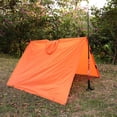thumbnail image 3 of Poncho de viaje TOMSHOO impermeable ligero de múltiples funciones con la capilla que va de excursión cubierta de lluvia de ciclo Poncho capa de lluvia estera de campaña de camping al aire libre Irfora Poncho de viaje, 3 of 7