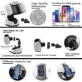 thumbnail image 5 of Chasenew 27-Piece Bling Car Accessories Set - Universal Fit Steering Wheel Covers, License Plate Frames, Phone Holder, Car Fast Charger, Coasters (Silver Diamond), 5 of 9