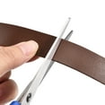 thumbnail image 4 of Leather Straps for Crafts, 1 Pack 3/4" Wide Leather Strips(Coffee), 4 of 6