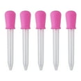 thumbnail image 3 of 1 set Food Grade Silicone Molds Fondant Molds For DIY Cake Decoration Chocolate Candy UV Resin & Epoxy Resin Jewelry Making Plastic Dropper Pink, 3 of 8