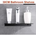 thumbnail image 3 of nipocaio black Bathroom Shelf Aluminum Space Saving Floating Shelves Storage Rack Dressing Table Wall Shelf,black,1 Piece, 3 of 5