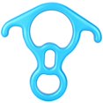 thumbnail image 3 of 50KN Climbing Gear 8 Descender,High Strength Figure 8 Descender Rigging Plate For Rappelling Belaying Climbing, 3 of 8