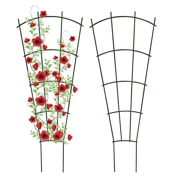 ZULAR 2Pcs Cucumber Trellis,Trellis for Raised Bed Climbing Plants,Vegetables,Plant Climbing Frames Easy to Install Plant Climbing Racks Gardening Supplies