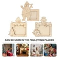 thumbnail image 4 of Gymnture christmas 3pcs Unpainted Wood Frames for Christmas DIY Decoration, 4 of 10