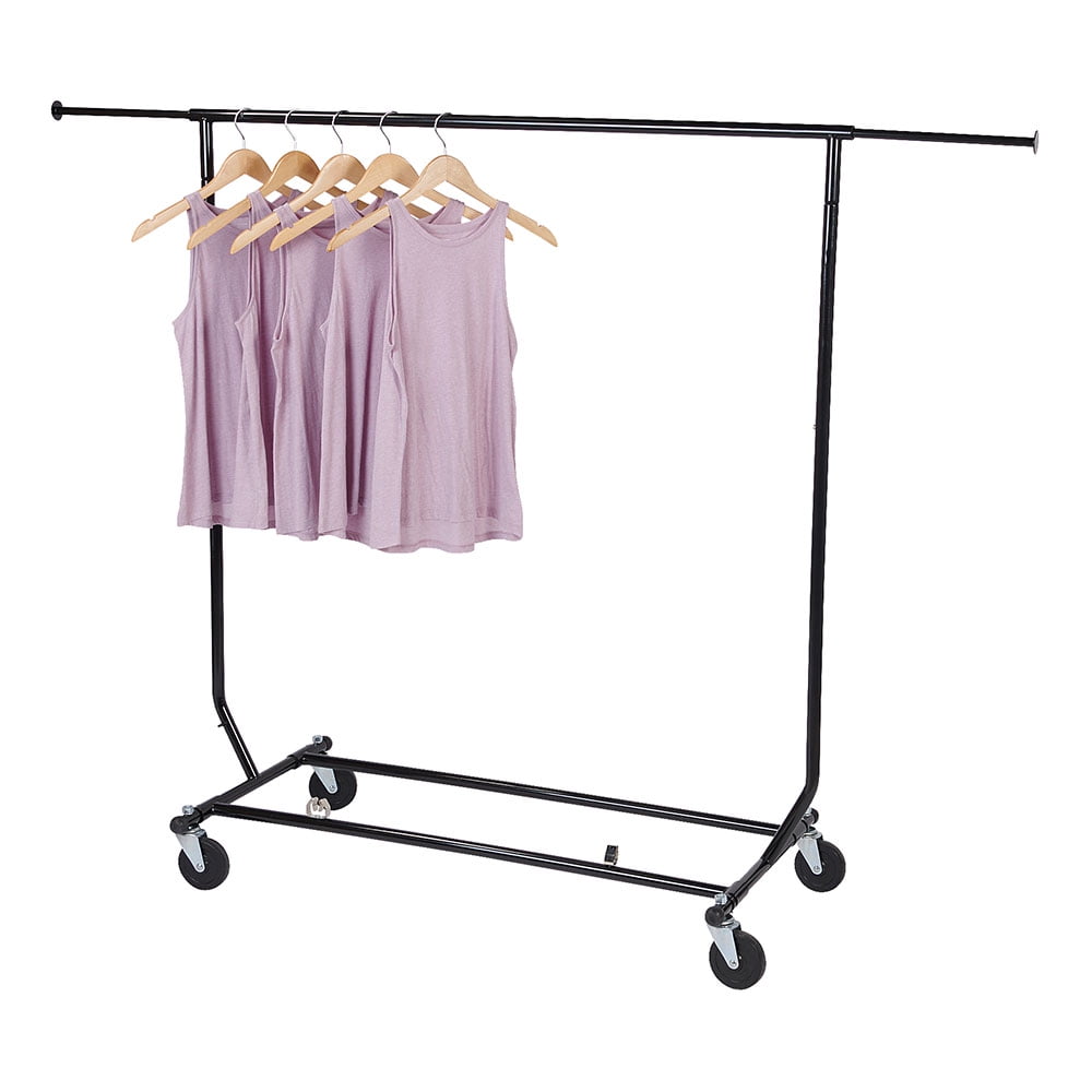 Clothing Rack - Rolling Collapsible Salesman Rack - EZ Fold ...