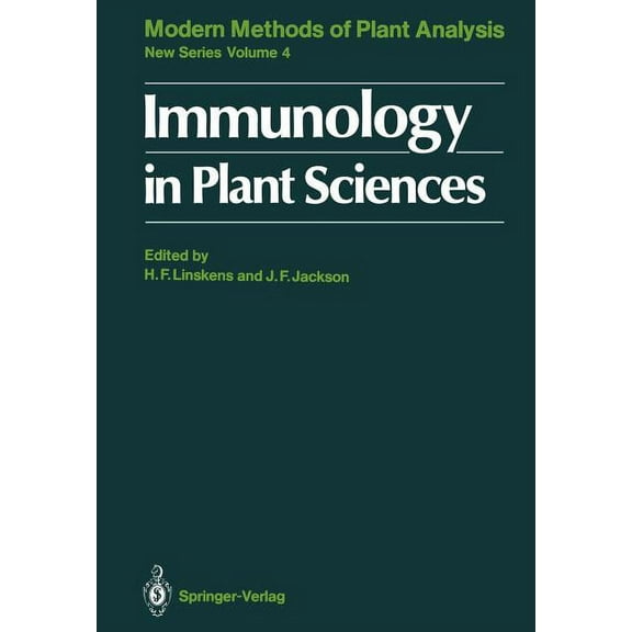 Molecular Methods of Plant Analysis Immunology in Plant Sciences, Book 4, (Paperback)