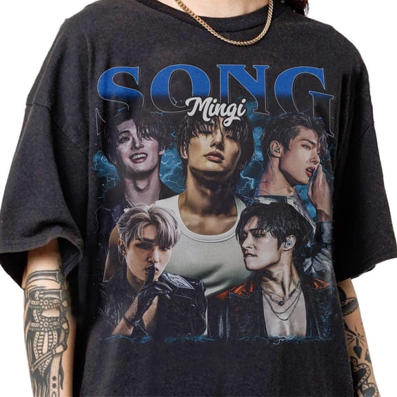 Vintage Mingi Graphic T-Shirt, Ateez Golden Hour Part 5 Tee