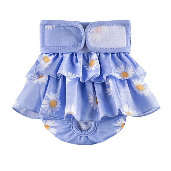 Washable Dog Diapers Female, Reusable Dog Period Diapers Cover, Female Dog Diapers for Heat Cycle, Incontinence, Girl Dog Diapers Dress for Small Medium Large Female Pets
