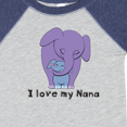 thumbnail image 4 of Inktastic I Love My Nana Elephant Purple Blue Boys Baby Bodysuit, 4 of 5
