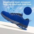 thumbnail image 2 of MAYKX Men’s Light Airy Shock-Absorbing Running Shoes Rubber Outsole Anti-Slip Low-Top Multi-Sport Walking Sneakers, 2 of 6