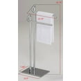 thumbnail image 3 of Cooney Freestanding Bathroom Towel Rack with Two Bars, Chrome, 3 of 3