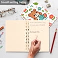 thumbnail image 5 of Cartoon Bear with Flower and Leaf Notebooks 1-subject Journal 60 Sheets A5 College Ruled Paper Detachable Ring 8.3"x5.7", 5 of 8