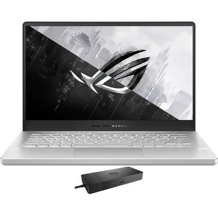 ASUS ROG Zephyrus G14 GA401Q Gaming/Entertainment Laptop (AMD Ryzen 7 5800HS 8-Core, 14.0in 144Hz Full HD (1920x1080), GeForce RTX 3060, Win 11 Pro) with WD19S 180W Dock
