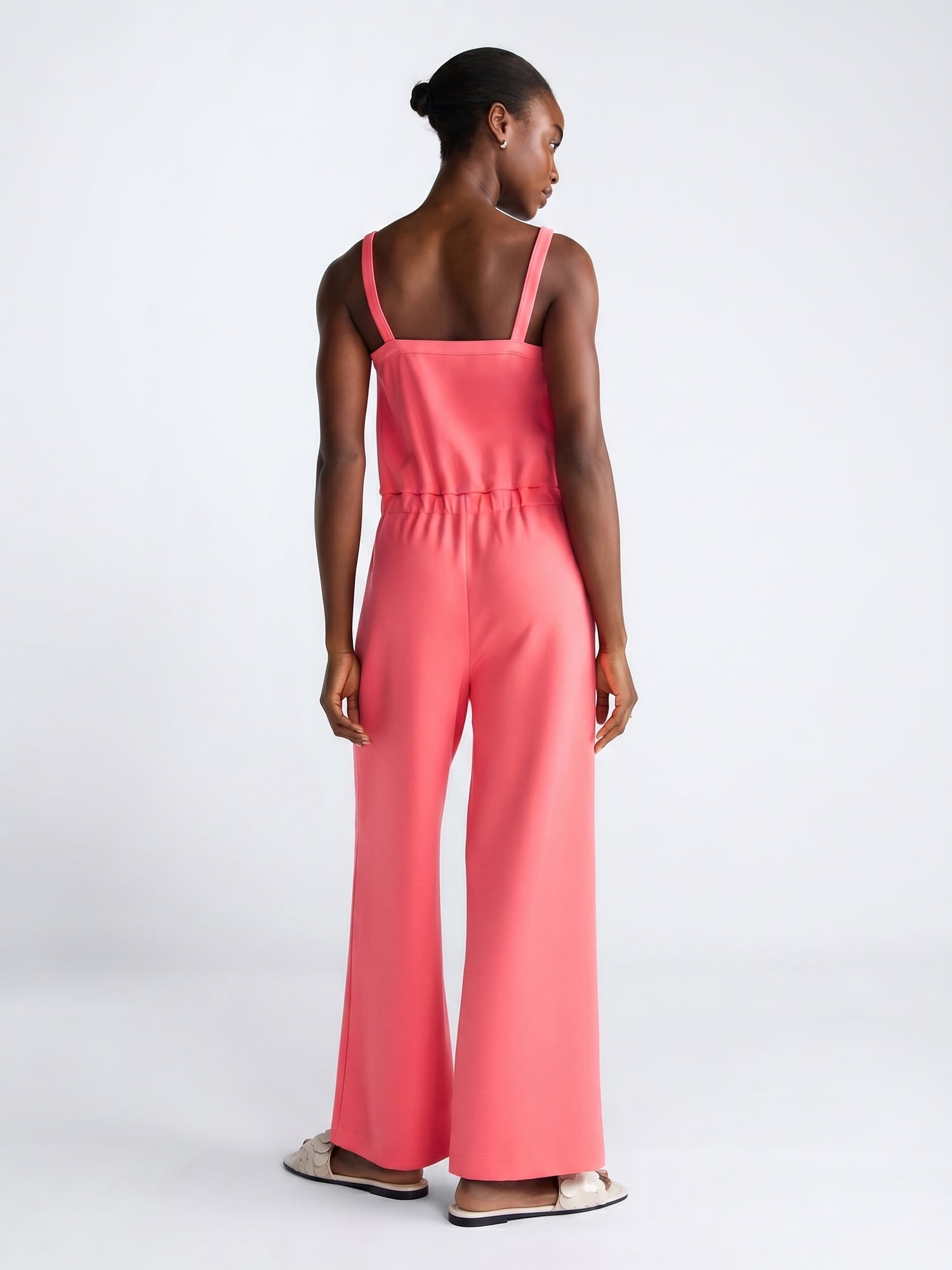 Scoop Women's and Women's Plus Scubaknit Tank Jumpsuit, Sizes XS-4X