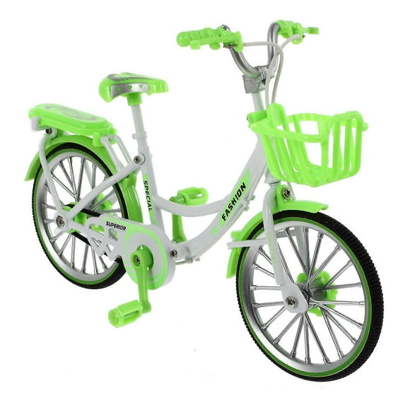 Desktop Bike Sculpture Miniature Bike For Indoor Use In Living Room And Bedroom 7.86X4.72In Green Ornament 1Pc