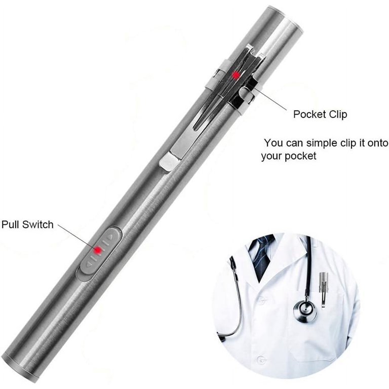 Medical Flashlight Yellow LED LAFEINA USB Rechargeable Pen Light - Mini ...