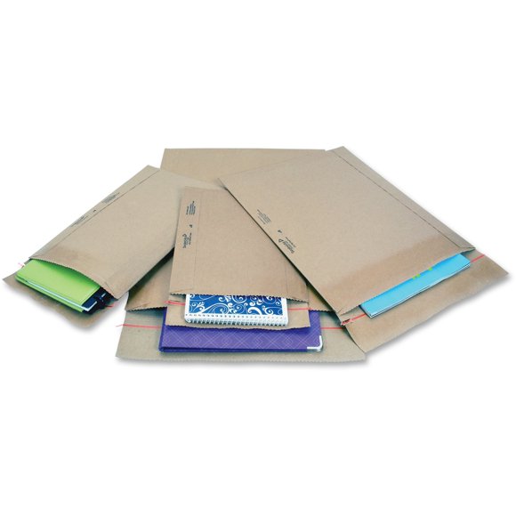 Sealed Air Jiffy Enveloppes d'Expédition Rembourrées, Caisse de 250, Enveloppe d'Envoi Auto-Scellante Robuste en Matière Recyclée avec Coussin, #0 - 6 Pouces x 10 Pouces, Kraft