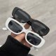 thumbnail image 2 of Gafas de sol cuadradas Retro clásicas para mujer, anteojos de sol rectangulares pequeños de viaje, antideslumbrantes, 2 of 4