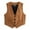 a-Brown11537, variant on VNKIDY Women Outerwear Vests Cropped Suit Dressy Vest Solid Color V Neck Sleeveless Button Down Elegant Jacket For Daily Waer Stylish Vests