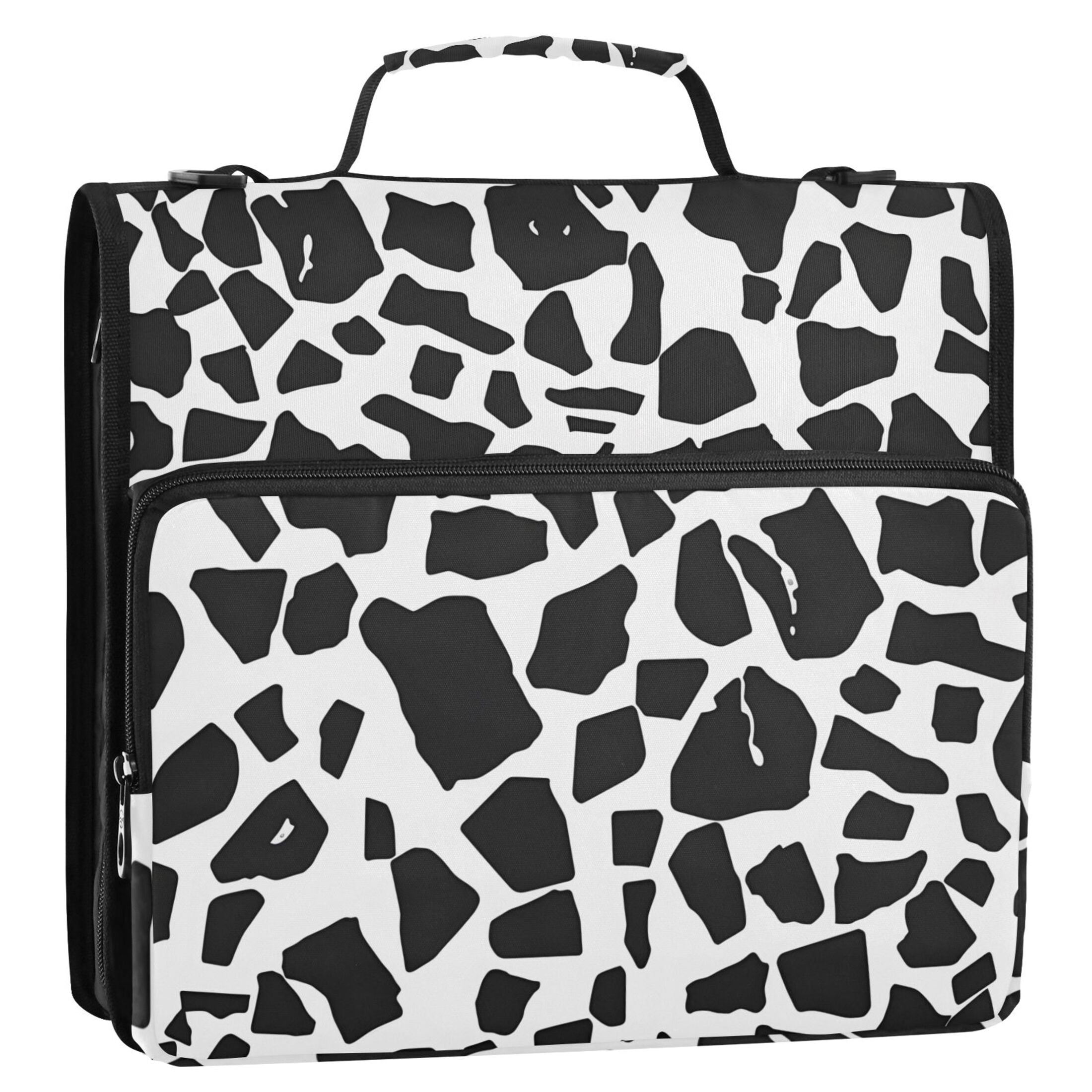 ALAZA Zipper Binder Black Graffiti 3 Ring Trapper Keeper File Folder Organizer Bag