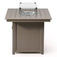 thumbnail image 6 of WestinTrends Helios 46" Modern Outdoor Patio Gas Propane Rectangular Fire Pit Table (Rocks Not Included), Weathered Wood, 6 of 14
