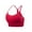 Red, variant on Mgmyaa Woman Bras with Spaghetti Straps Quick Dry Shockproof Running Fitness Large Size Underwear