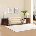 thumbnail image 6 of Leick Home 2-Pack Solid Wood Laurent Nightstands w/ USB-C Charging, Chocolate Cherry, 6 of 20