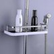 thumbnail image 5 of Full Size Bathroom Shelves Shampoo Tray Shower Storage Rack Organizer Single Tier Lifting Rod Banmo, 5 of 5