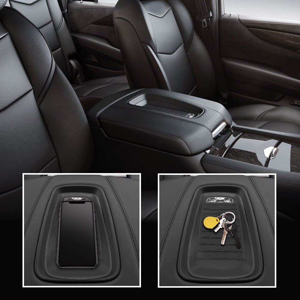 CROSSDESIGN Wireless Car Phone Charging Pad Fit for GM OEM Cadillac Escalade/ESV XL 2015-2017 Black
