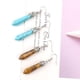 thumbnail image 2 of Xiao Hua Pendientes colgantes de cristal con punto de curación de chakras y piedra de cuarzo natural real, regalo para el día de San Valentín y el día de la madre, D, 2 of 4