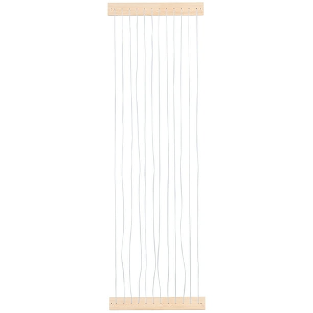 Estante organizador de juguetes de peluche de madera para colgar, para habitación infantil, sala de juegos, dormitorio, color beige