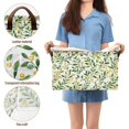 thumbnail image 5 of Yayeee Foldable Storage Basket for Shelves with Handles Set of 2 Waterproof Cloth Bins, Olive Leaf, 5 of 7