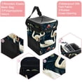 thumbnail image 2 of Swan Foldable Car Trash Bin with Lid, Leak-Proof Mini Trash Can, Car Garbage Can, and Hanging Storage Bag, 2 of 6