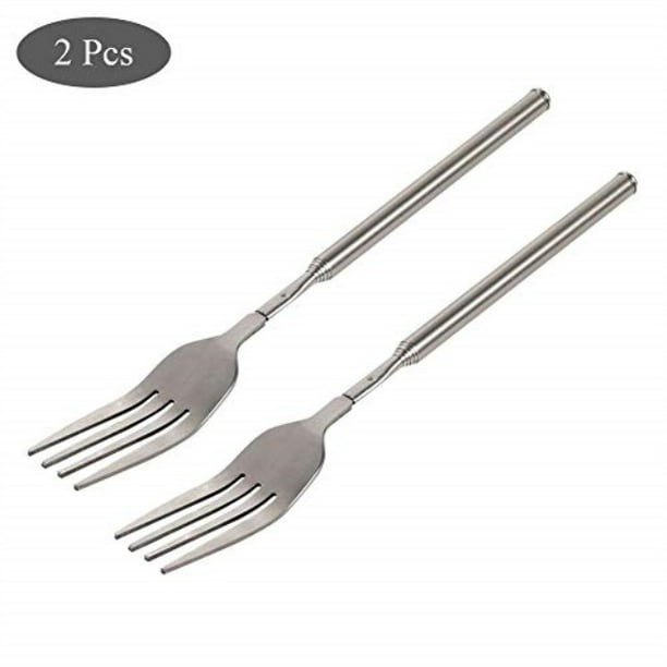 yosoo extendable fork telescopic fork extendable long handle fork