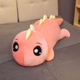 thumbnail image 3 of Peluche de cocodrilo de dinosaurio de tamaño gigante, muñeco de Animal esponjoso, almohada para dormir para novia, regalo de cumpleaños, 80-150cm, 3 of 5