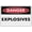 Warning Sign 3, variant on Danger Explosive Vapours No Smoking Sparks Or Naked Flames Sign 8"x12" - Aluminum Tin Warning for Home Outdoor Garden, High-Visibility Fire Safety Decor