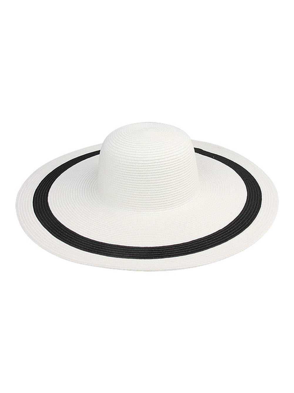 LADIES' WIDE BRIM FASHION TOYO HAT White/Natural Walmart Canada