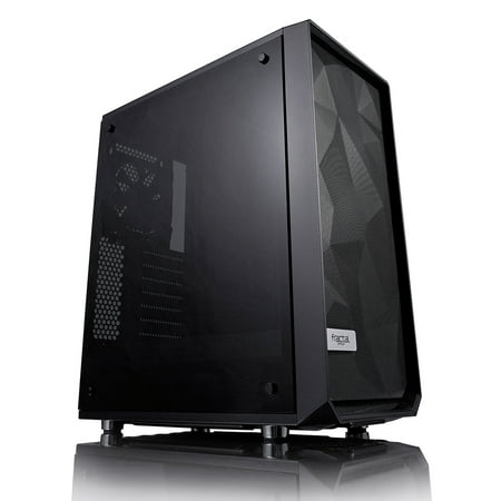 Fractal Design Meshify C - Dark TG FD-CA-MESH-C-BKO-TG Black ATX Mid Tower Computer Case ATX Power (Best Cheap Atx Case)
