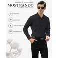 thumbnail image 4 of Sanfu® Camisa Ajustada De Negocios De Color Liso Para Hombre, 4 of 7