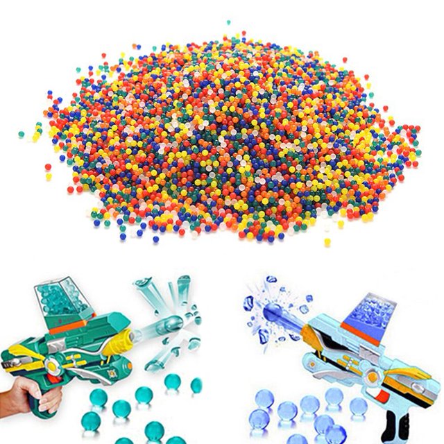 Bolas De Cristal 10000 piezas Arco Iris cristal agua paintball un arma bala dardos pistola juguetes Likrtyny libre de BPA