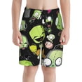 thumbnail image 3 of Invader Zim Boys Swim Trunks Quick Dry Boards Shorts For Kids Beach Swim Shorts, 3 of 7