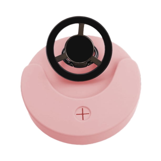 Tapa de vaso con soporte magnético para teléfono, ideal para oficina, hogar y viajes. Rosa