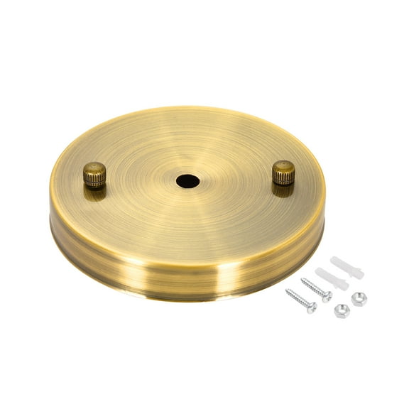 Uxcell 120mm 4.7inch Light Canopy Kit Pendant Ceiling Plate DIY Gold Bronze
