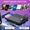 thumbnail image 3 of External Cd/dvd Drive For Laptop, 7 In 1 Usb 3.0 Dvd Player Portable Cd/dvd Burner, Cd Rom External Dvd Drive For Laptop Compatible With Laptop Deskto--, 3 of 5
