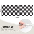 thumbnail image 5 of Black and White Checkered Pattern Kitchen Rug Mat,Kitchen Runner Rugs Non Skid Washable,Decorative Kitchen Floor Mats for Kitchen,Sink,Laundry,17"X47", 5 of 5