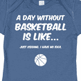 thumbnail image 4 of Inktastic Day Without Basketball 2 Boys or Girls Baby Bodysuit, 4 of 5