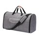 thumbnail image 2 of Bolso de lona, ​​bolso de viaje para traje, bolso de mano para ropa, bolso de hombro ligero para hombres, bolso de viaje de gran capacidad resistente Gris, 2 of 10