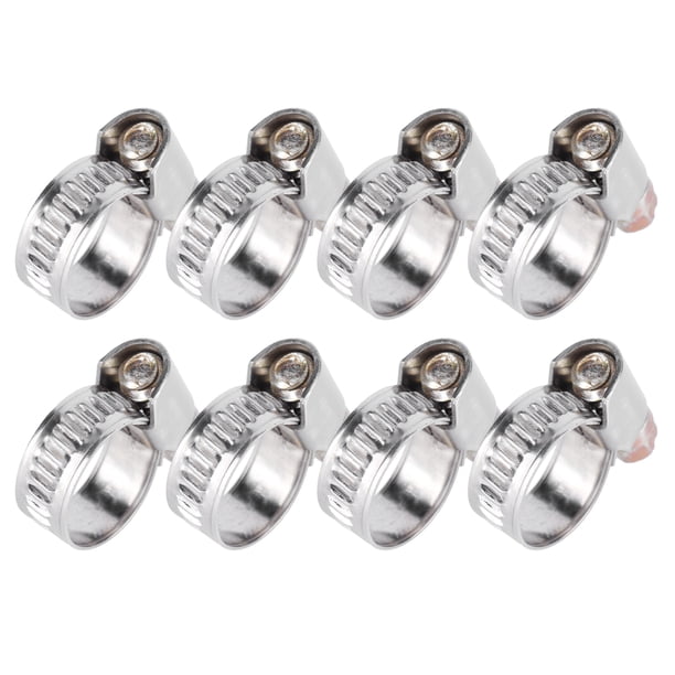Abrazaderas de tubo Jadeshay 20 Piezas Acero inoxidable Clip de manguera